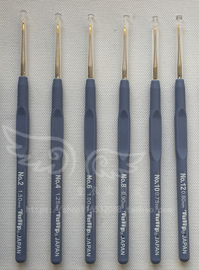 日本广岛工具Tulip 艾特莫蕾丝 薰衣草单支钩针