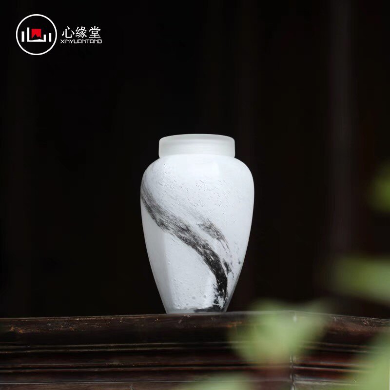 定制茶叶罐心缘堂琉璃中式复古
