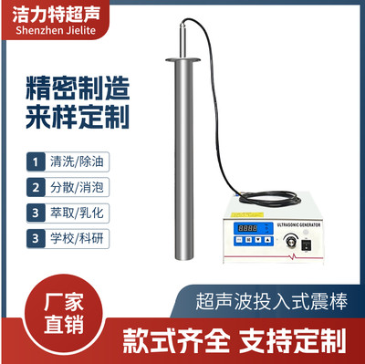洁力特实验室超声波投入式震动棒