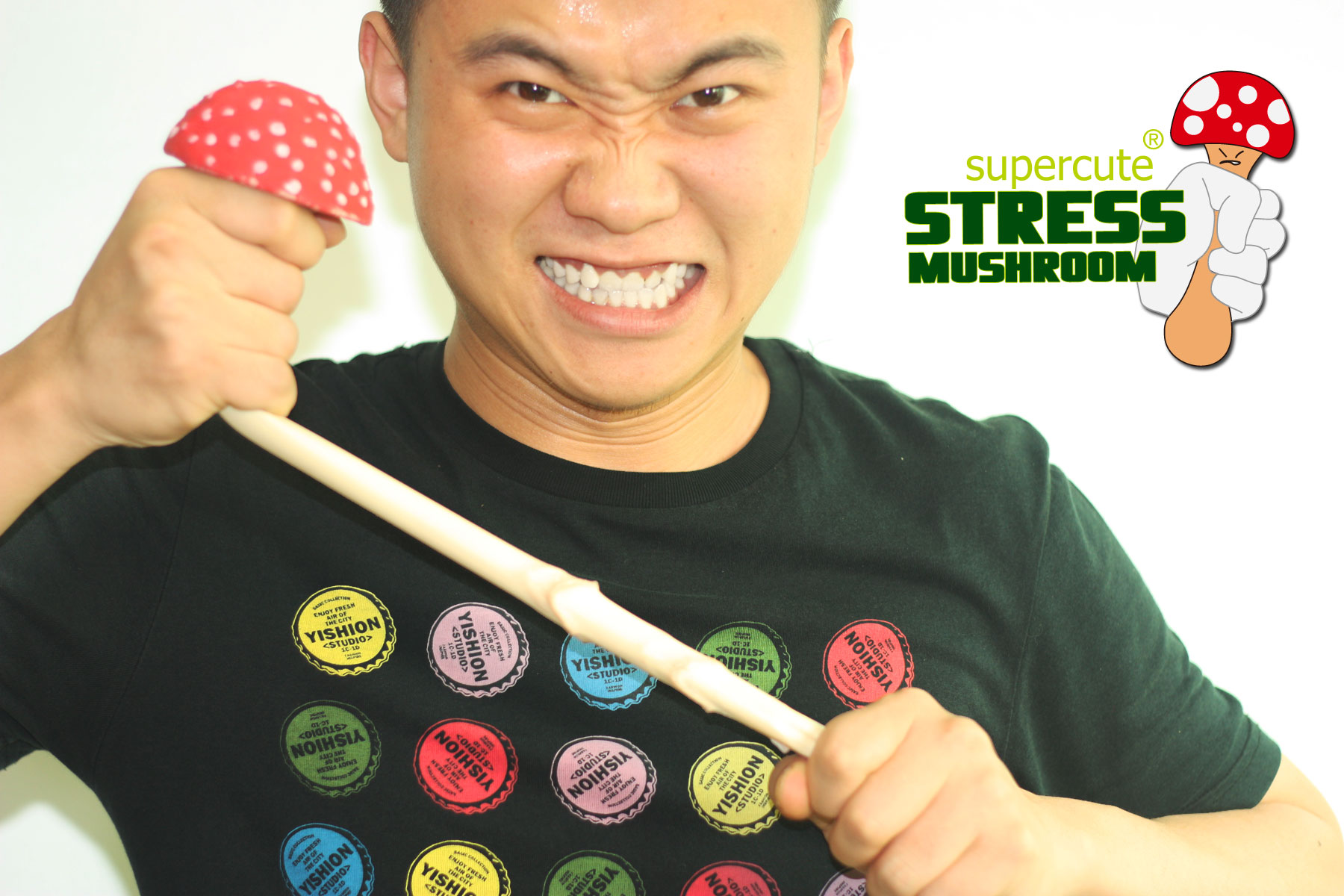 奇物集 Stress Mushroom发泄减压蘑菇 缓解压力 随意扭曲挤压