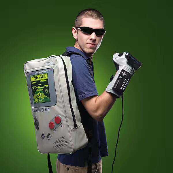 现货 美国TravelBoy Backpack Gameboy游戏机造型背包运动双肩包