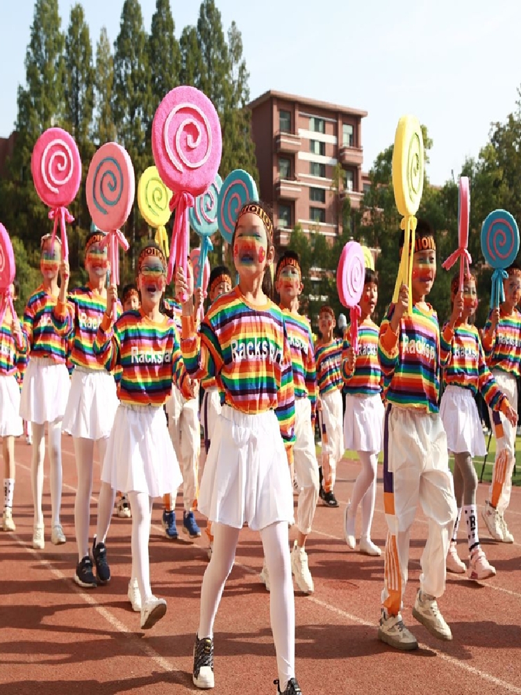 幼儿园学校运动会入场手拿道具棒棒糖儿童早操器械操舞蹈演出道具