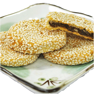 苏州土特产采芝斋苏式糕点点心松仁枣蓉麻饼