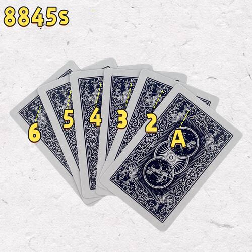正点8845 S版魔术扑克道具纸牌肉眼识牌背面识别魔术牌送图解教会