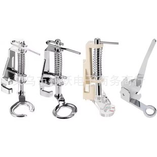 家用缝纫机压脚 通用配件自由绗缝开口/闭口绣花刺绣带弹簧压脚