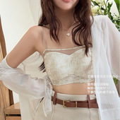 内搭抹胸内衣薄款 小胸聚拢显大防走光裹胸隐形无痕调整型文胸A70B
