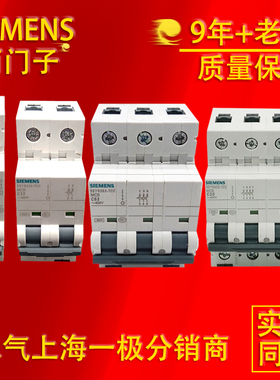 西门子空气开关5SY6总开C型1P2P3P 4P 1A-63A 短路过载保护器灰断