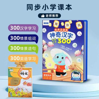 儿童识字3000字卡片点读机幼儿园早教发声书神器认字有声挂图玩具