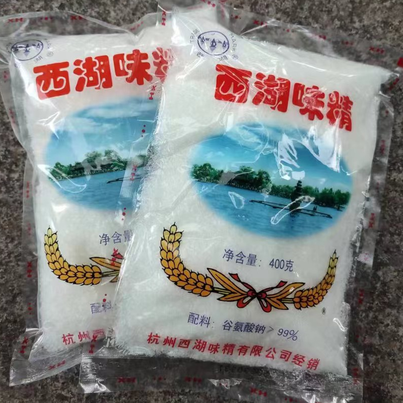 浙江老字号西湖味精家用无盐颗粒味精400g/袋小包装正品提鲜味精