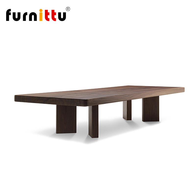 furnittu创意设计师家具北欧极简实木边几515 plana/扁平茶几