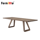 furnittu设计师家具意式 轻奢实木SOSPIRO TABLE长方形多人位餐桌