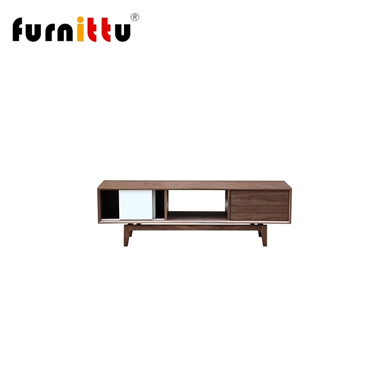 furnittu北欧实木 platform media cabinet储物地柜 矮柜 电视柜
