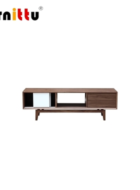 furnittu北欧实木 platform media cabinet储物地柜 矮柜 电视柜