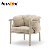 furnittu创意设计师家具意式 轻奢实木餐椅ALLEGRA 阿莱格拉扶手椅