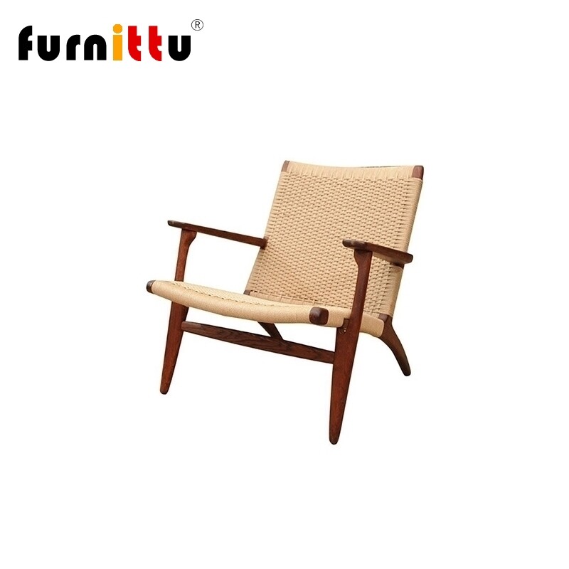furnittu创意设计师家具 paddle chair划桨椅 中式编织实木躺椅