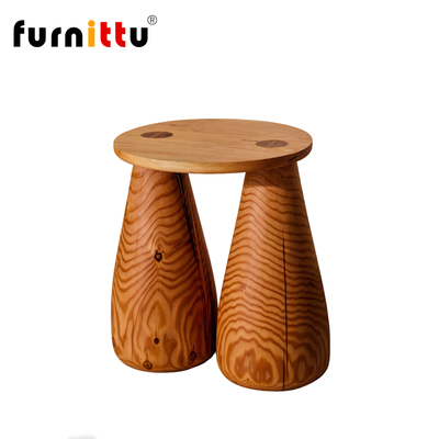 furnittu创意设计师家具意式异形实木边几角几Side Table/边桌