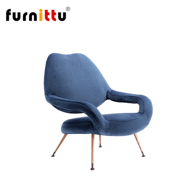 furnittu布皮革扶手椅