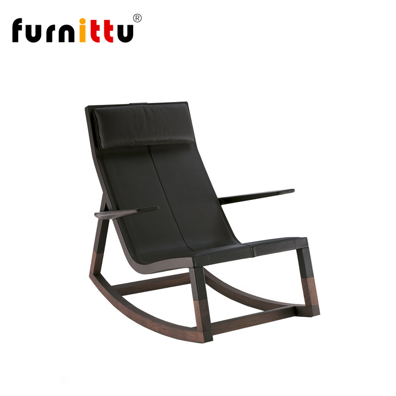 furnittu设计师家具意式轻奢实木休闲Don'do   Rocking chair摇椅