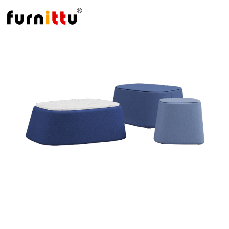 furnittu创意设计师家具北欧极简圆不规则形状Float浮动脚凳矮凳