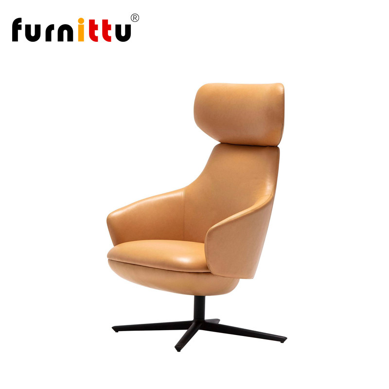 furnittu创意设计师家具意式轻奢CALMA LOUNGE BU2332办公沙发椅