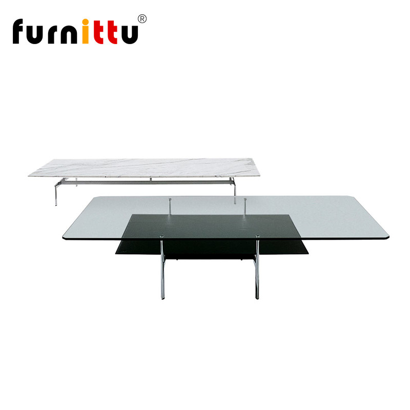 furnittu设计师家具北欧艺术样板间客厅大理石 Diesis 玻璃边几