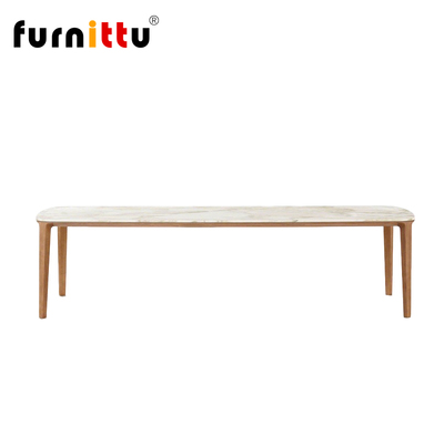 furnittu创意设计师家具意式极简实木大理石台面HENRY/亨利餐桌