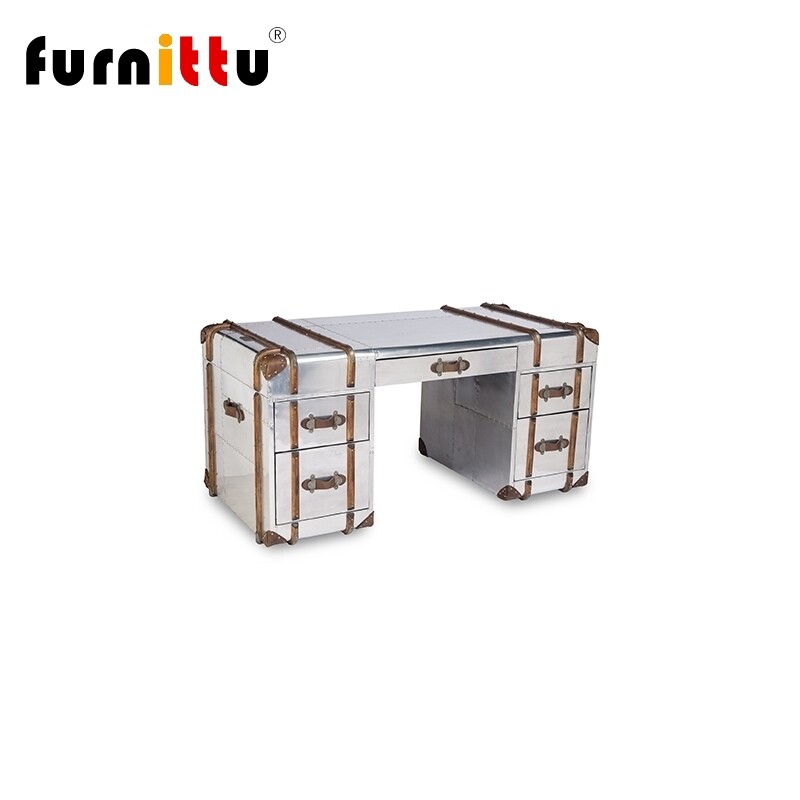 furnittu铝皮太空铝皮书桌