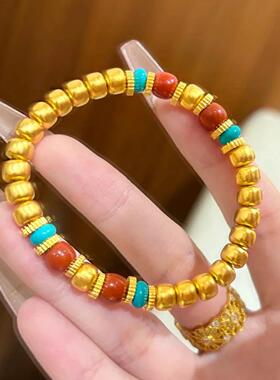 合金手链 新中式国潮风南瓜珠手链时尚小众ins精美老型百搭