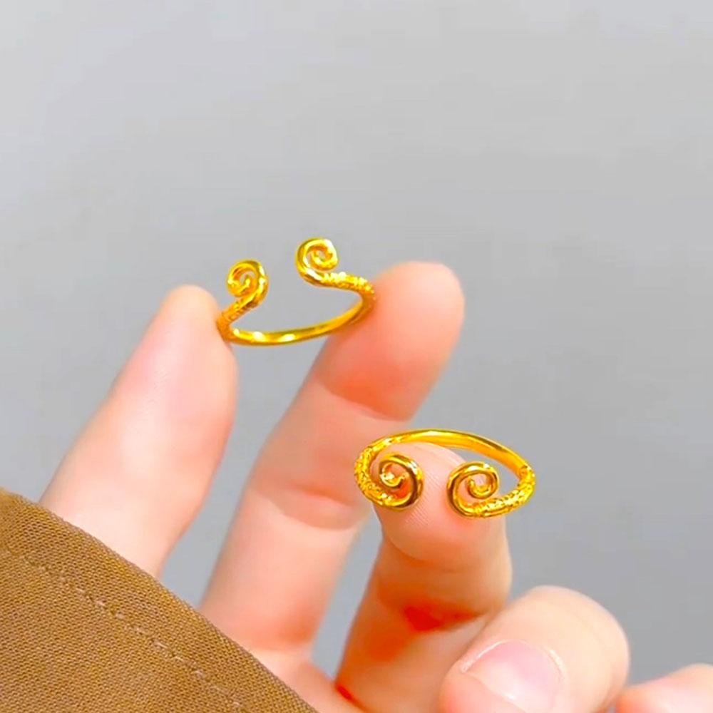 合金戒指 黑神话悟空传同款紧箍咒戒指个性金色情侣对戒时尚经典