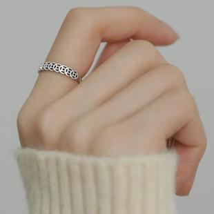 合金戒指 【钱多多】戒指个性百搭男女小众设计复古时尚铜币戒指