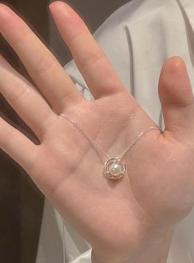 合金项链 珠珠女生环环相扣小众ins气质锁骨链简约精致时尚百搭