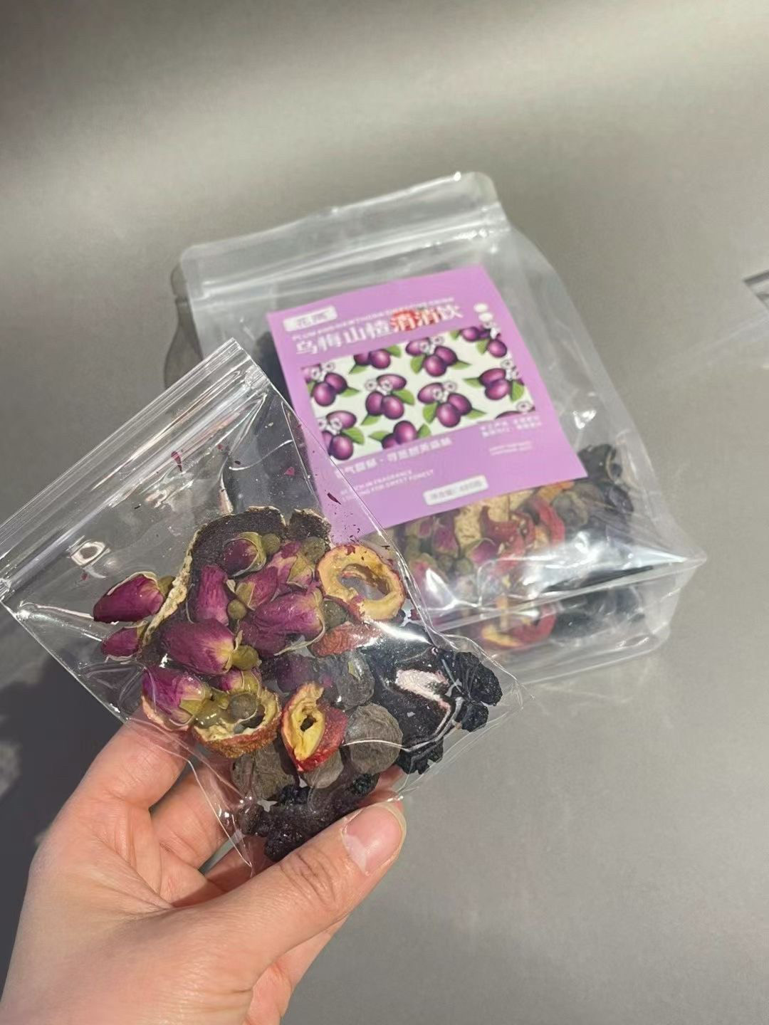 乌梅山楂消消饮雪梨茉莉苹果 黄 芪话梅青桔水果干玫瑰花一袋10包