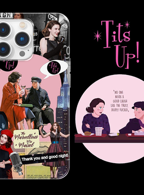 Kristem原创设计美剧了不起的麦瑟尔夫人女性励志女性主义适用于苹果i15proi16pro华为透明硅胶手机壳防摔