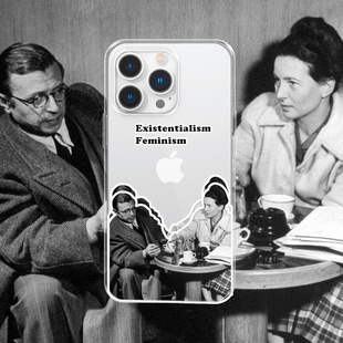 Kristem原创设计波伏娃Sartre萨特Beauvoir女性主义女权主义存在主义适用于苹果i17promax华为透明手机壳