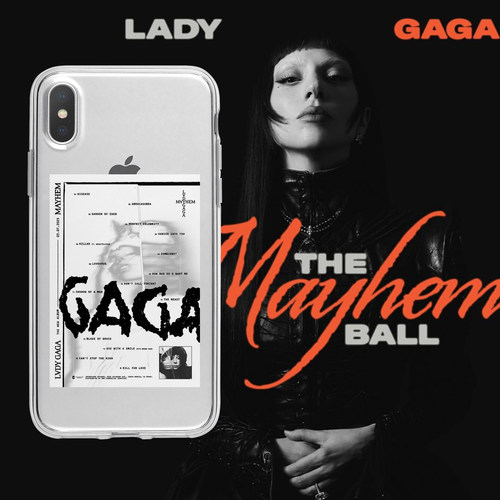 Kristem原创设计ladygaga嘎嘎小姐专辑小票适用于苹果i15proi16小米oppo三星荣耀华为透明手机壳防摔防尘