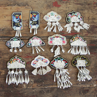 贵州苗寨民族风特色非遗苗绣冰箱贴刺绣苗银流苏手工文创纪念品