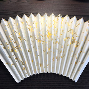 纯金洒金 单面 95寸18档 苏工 怀袖 十八方2.0厘米 堂空白扇面