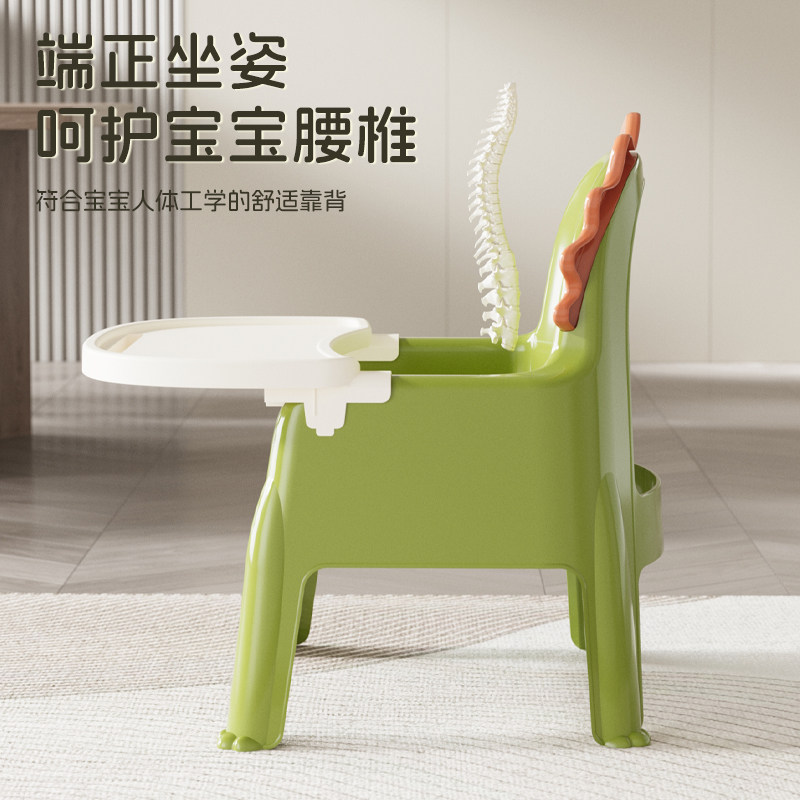 Sturdy Toddler Dining Chair: Thickened, Non-Slip, Easy-Clean Plastic - Product image 2