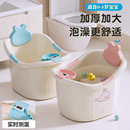 宝宝洗澡桶儿童泡澡桶洗澡盆大号婴儿家用可坐浴桶幼儿小孩沐浴盆