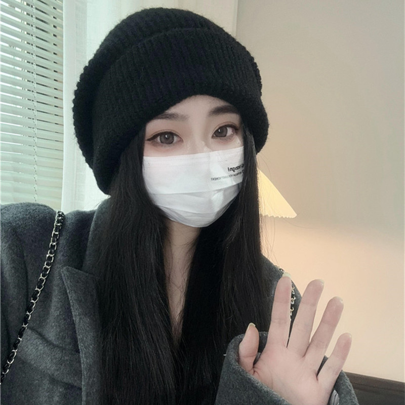 针织帽逛街休闲女秋冬款显脸小