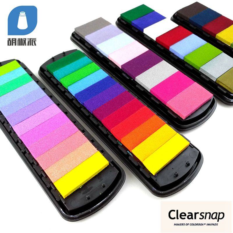【林肯加长】 美国进口 Clearsnap colorbox 12色 8色 彩色印台