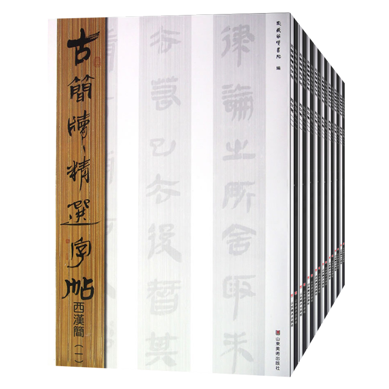 古简牍精选字帖全套16册篆刻东西秦汉魏晋新简牍帛书字典名迹文字研究古代碑帖精编书法毛笔字帖临摹学习鉴赏全书籍山东美术出版社