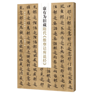 新见历代写经精粹 康有为旧藏隋代维摩诘所说经 毛笔字帖技法临摹鉴赏隋朝书法 书法赏析书籍 河南美术出版社
