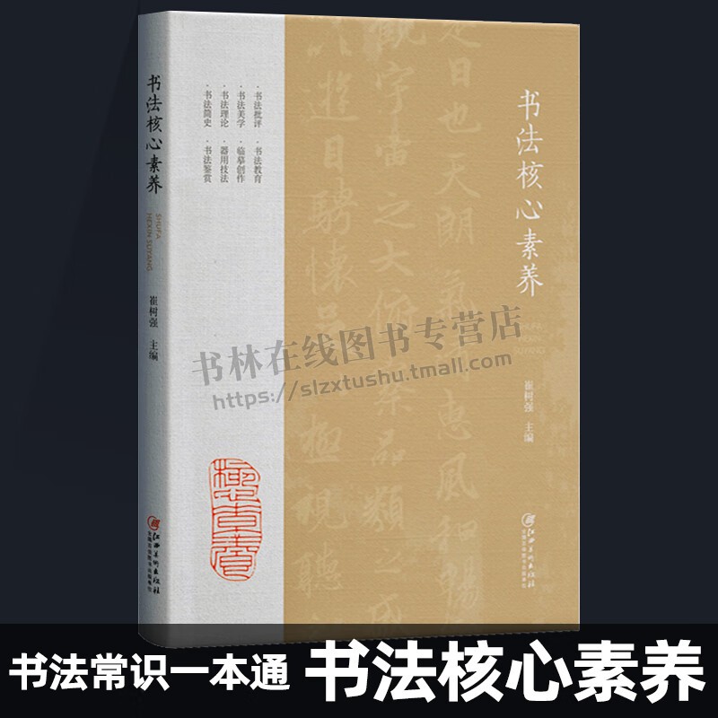 书法核心素养入门读物 崔树强 著 中国书法简史理论美学书法批评鉴赏技法临摹创作教程书籍 江西美术出版社