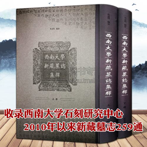 西南大学新藏墓志名集 精装 毛远明著 汉魏晋六朝古代墓志碑刻文字研究古籍整理考古文献文史研究书籍 凤凰出版社