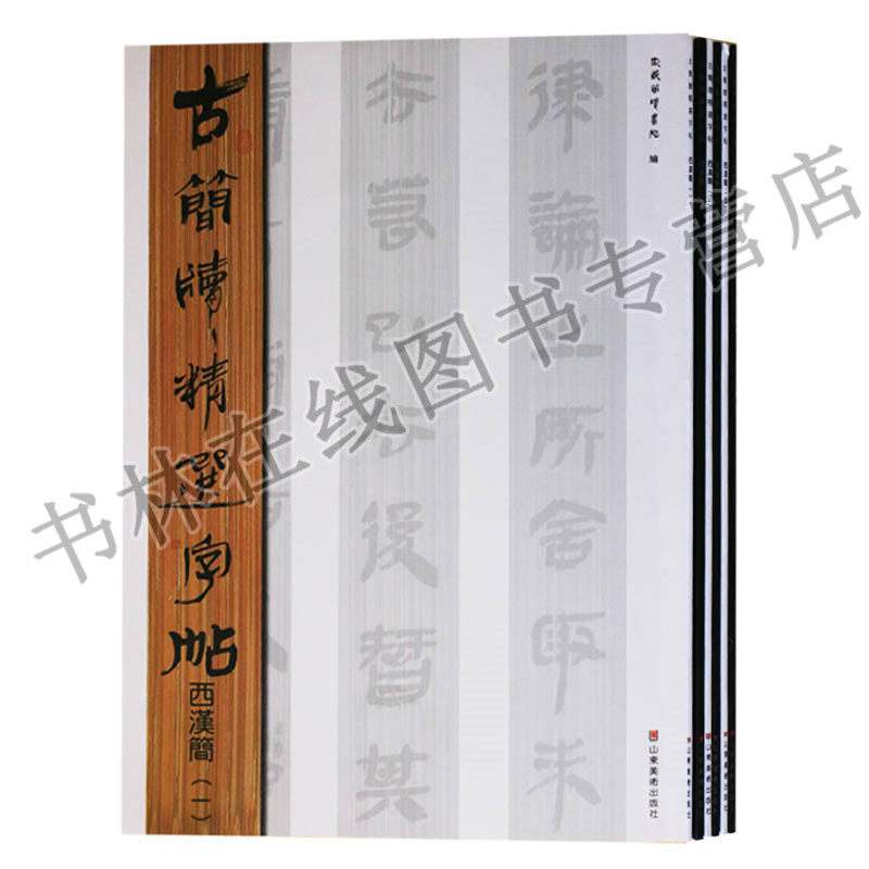 古简牍精选字帖西汉简 全套装6册 中国书法全集毛笔字帖成人练字竹简木牍简牍书法精编字帖名迹选鉴赏研究临摹书籍 山东美术出版社
