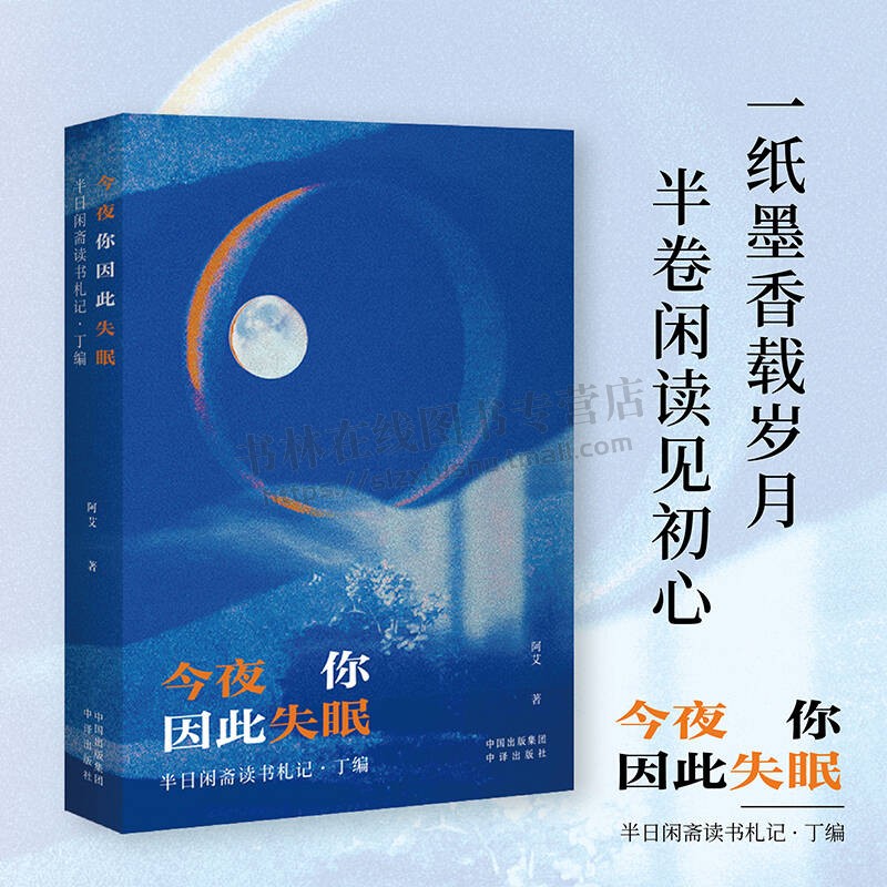 今夜你因此失眠 半日闲斋读书札记·丁编 读书札记经典佳作贴心入手指南 人文经典科学著作 中译出版社