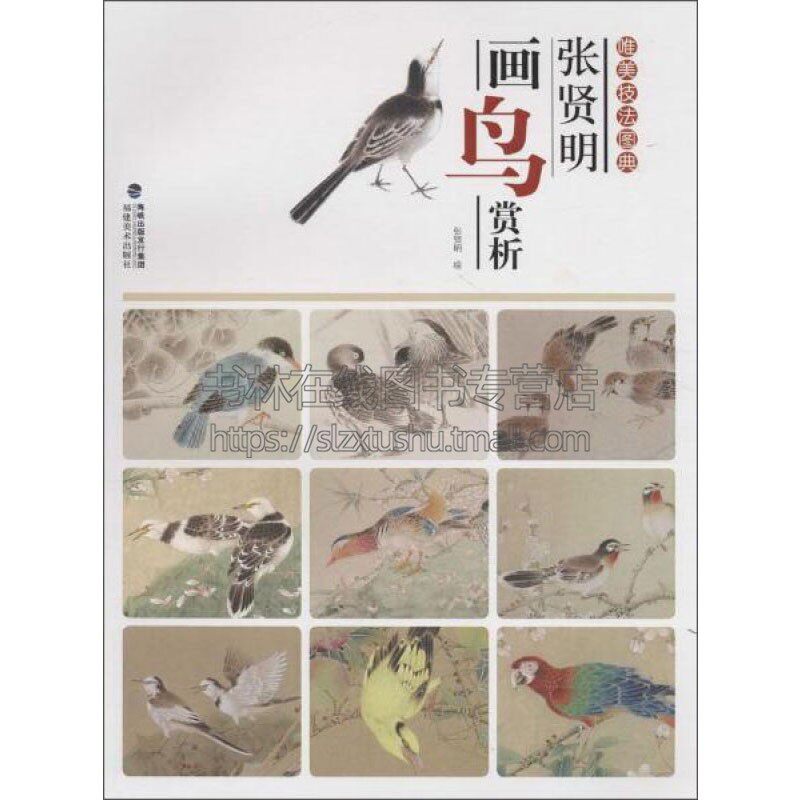 唯美技法图典 张贤明画鸟赏析 中国画工国画技法精讲花卉鸟工笔画册集