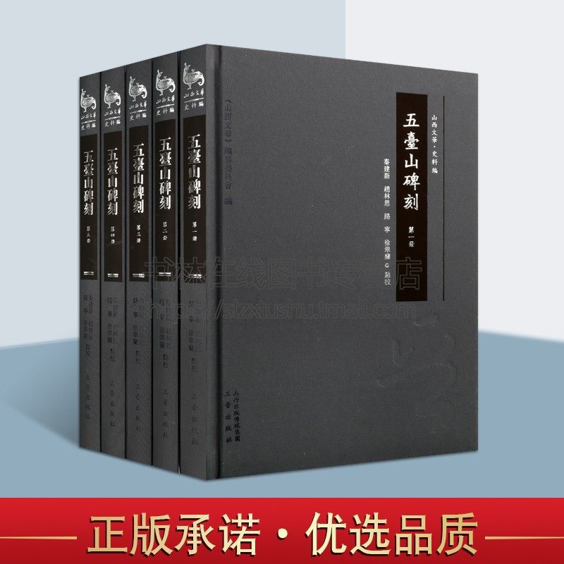 五台山碑刻(全5册) 秦建新 点校 著 中国书法碑帖碑刻七佛寺妙峰大师行实碑显通寺碑重修圆照寺碑记等临摹鉴赏书籍 三晋出版社