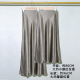 日本进口褶皱醋酸肌理感半身裙古铜灰中长裙显瘦鱼尾长裙a字裙女